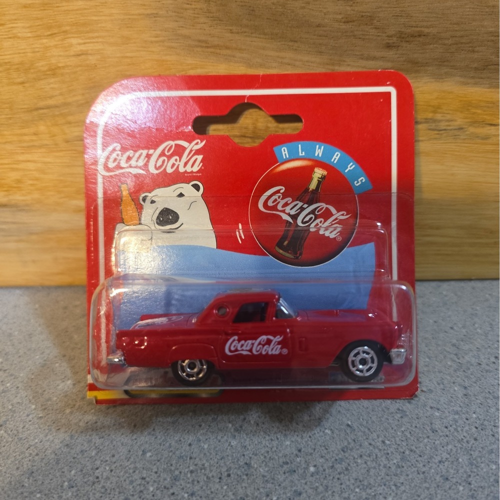 Majorette 1957 Ford Thunderbird 200 Series Coca-cola 1:64 Diecast Car